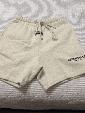 Fear of God Essentials Cream Athletic Shorts